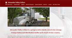 Desktop Screenshot of alexandervalleycellars.com